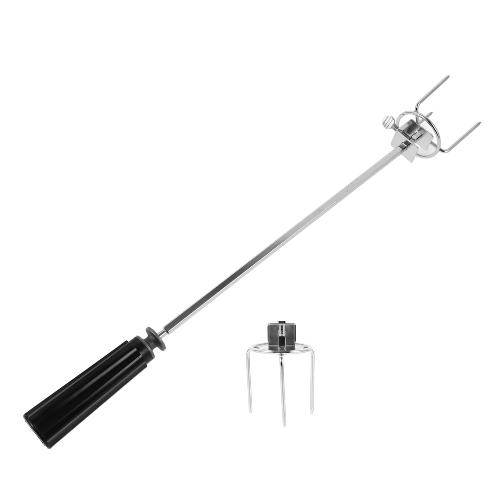 BESPORTBLE 2sets Forchette Per Arrosto Inossidabile Forchetta Rotante Per Pollo e Alla Accessorio Bbq Per Cottura Forno e Friggitrice Ad Aria Con Manico Ergonomico