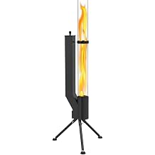 Pellet Stove, Patio Heater, Wood Pellet Heater, Outdoor Pellet Fire Pit - Wood Pellet Burning Flame, Outdoor Backyard Bonfire, Fireplace for Camping Patio Garden Picnic Black Parallel Import