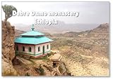 Kühlschrankmagnet Antikes Debre Damo Klostergebäude Tigray Äthiopien