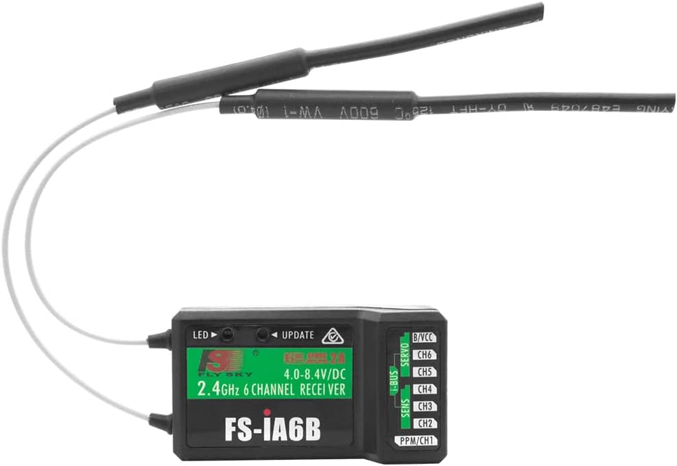 Flysky FS-iA6B Receiver 6-Channel 2.4G PPM Output with iBus Port Compatible Flysky FS-i4 FS-i6 FS-i6X FS-i10 Transmitter