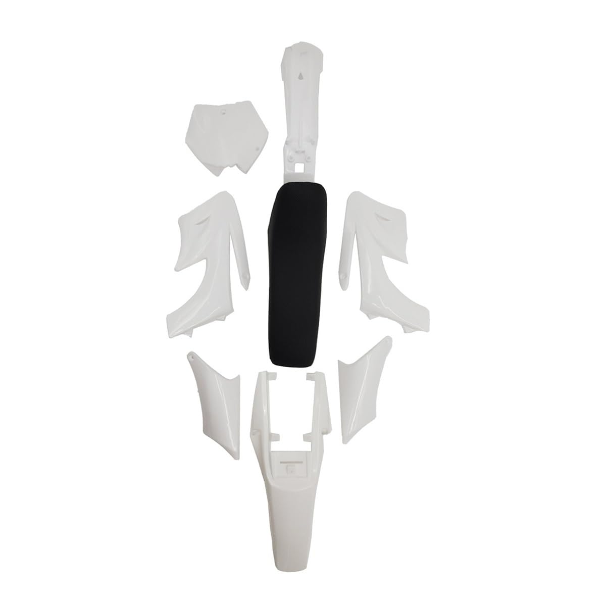 Carénage Moto Kit Kit De Carrosserie pour Moto 7 Couleurs Accessoires pour Enfants Dirt Pocket Bike Carénage en Plastique Garde-Boue Coussin De Siège