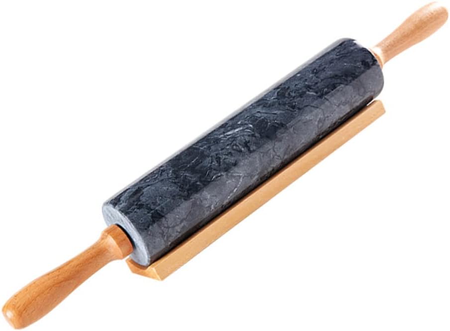 Quality Marble Rolling Pin to Doughs Pastry Roller Wooden Handle Rolling Stick Marble Kitchen Decor