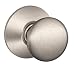 Schlage F10VPLY619 Passage Plymouth Knob, Satin Nickel