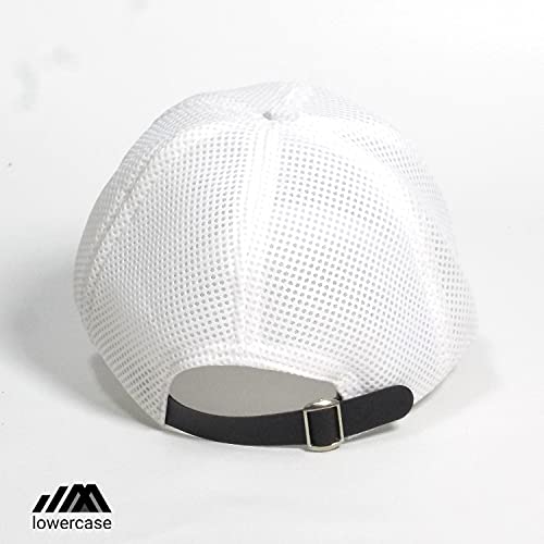 Image of lowercase Polyester Full Net /Full Air Mesh Baseball Cap with Curved Visor for Men & Women Free Size and Adjustable Strap