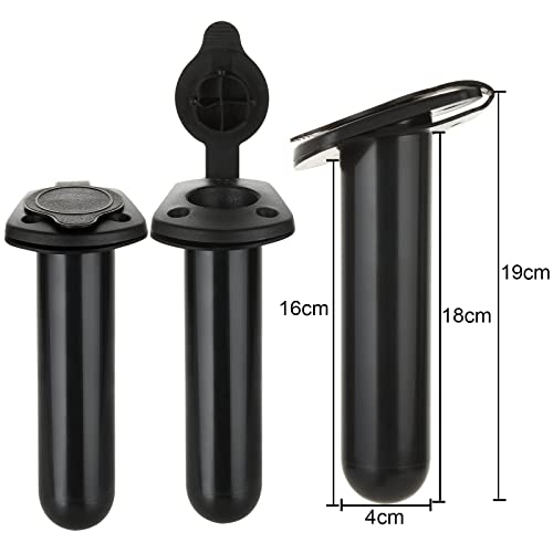 Dirbuy 6 Pcs Flush Mount Fishing Pole Holder - 90 Degree Kayak Fishing Rod Holder For Fishing Boat, Canoe And Fishing Tackle Accessory Tool #TOP1