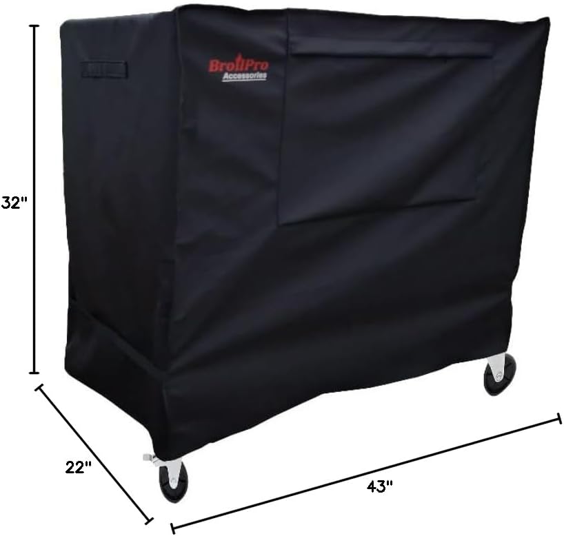 Waterproof 80-100 Qt Rolling Cooler Cart Cover Fits Most Patio Ice Chest Party Cooler Upto 43L x 22W x 32H inch-Black