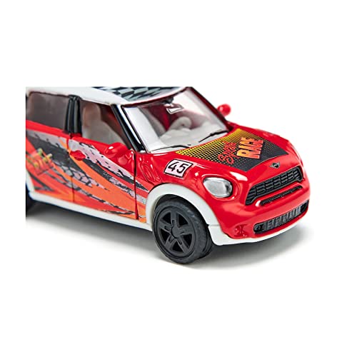 Siku 6504, Toy Car, Mini Countryman Race Model, Limited Edition, Metal/Plastic, Red, Iincl. Sticker Sheet For Individual Design #TOP2