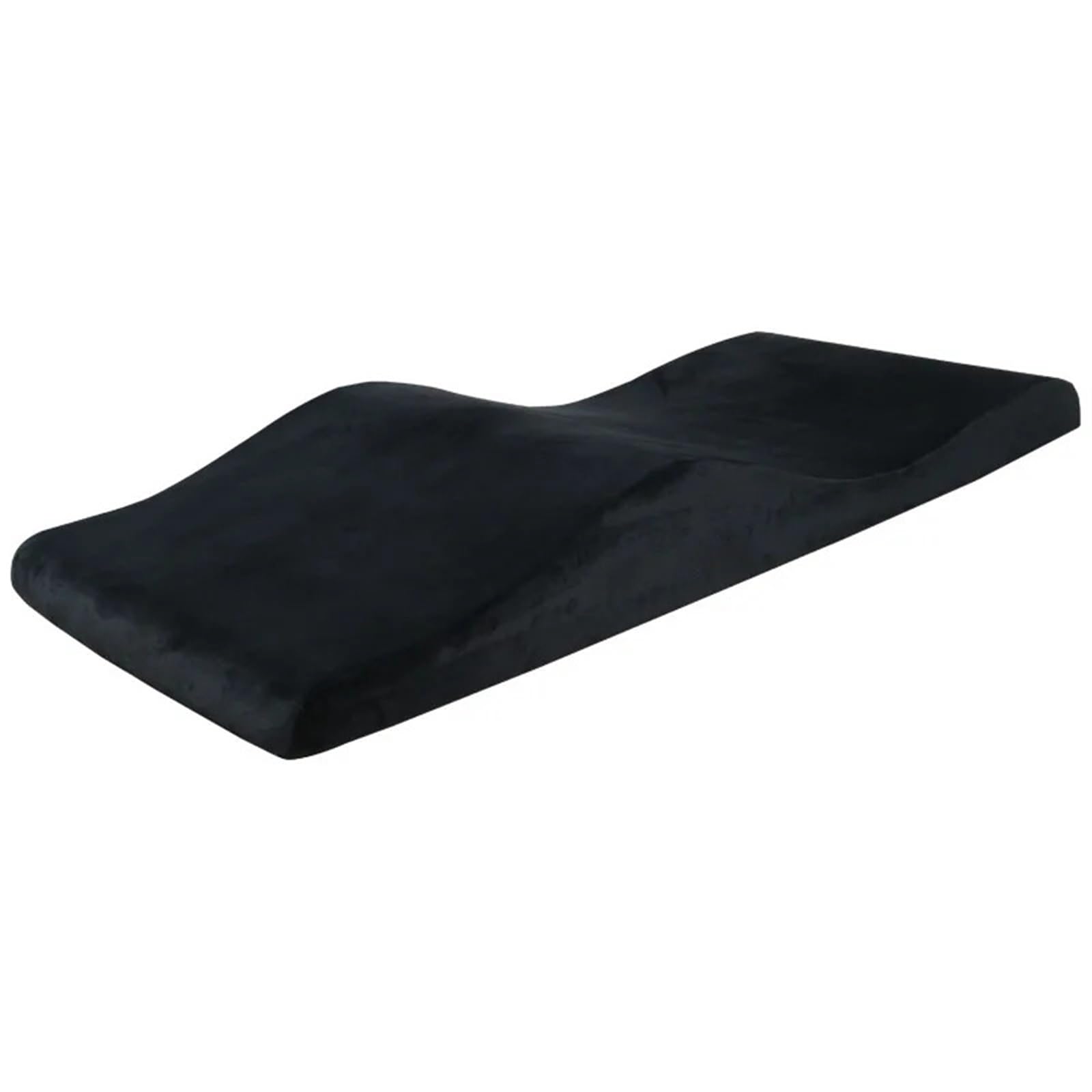 Matelas à Cils à Vagues IncurvéEs Matelas de lit à cils en mousse à mémoire de forme surmatelas incurvé matelas de lit à cils extension de cils lit beauté surmatelas à cils(Black,60cm width black)