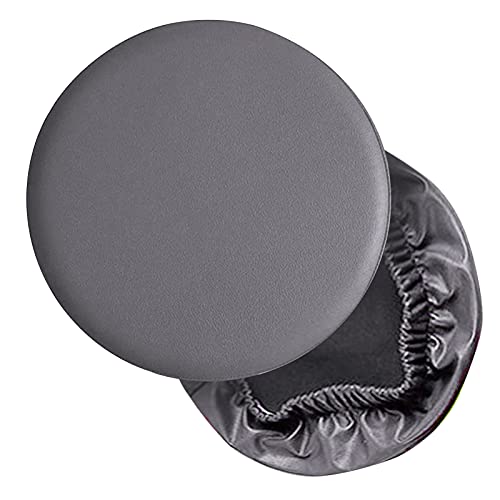 ZQO Funda de Silla de Taburete Redondo Fundas de Silla de Comedor Elásticas de Cuero PU Funda de...