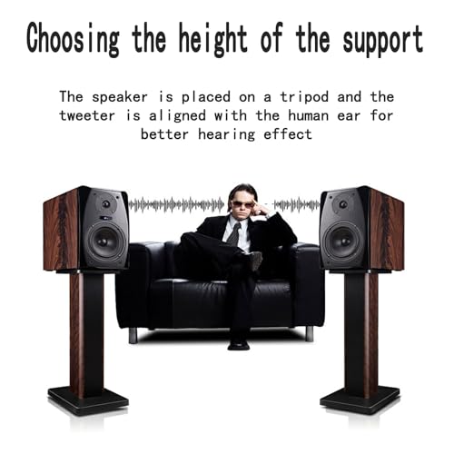 Supporti da pavimento universali per altoparlanti, design in legno per una migliore esperienza audio in sistemi home theater e surround