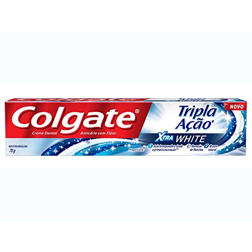 Creme Dental Colgate Tripla Ação Xtra White 70g