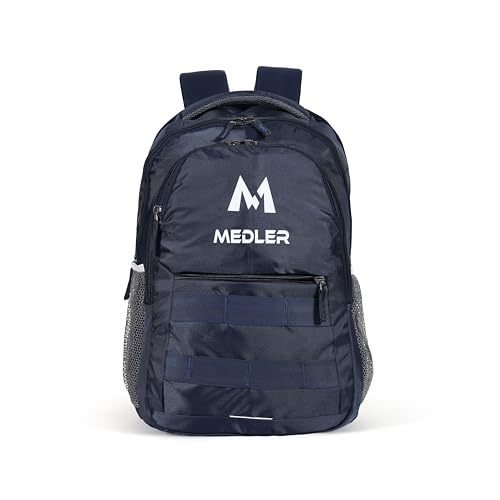 M MEDLER Hopper 35L Laptop Backpack, School & Travel Bag for Men, Women & Kids - Navy Blue