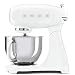 Produktbild Smeg, SMF03WHEU Küchenmaschine, 10 Geschwindigkeitsstufen, Planetenrührwerk, Sicherheitsabschaltung, 2 Rührbesen, Kugelgriff aus Edelstahl, 800 W, Weiß