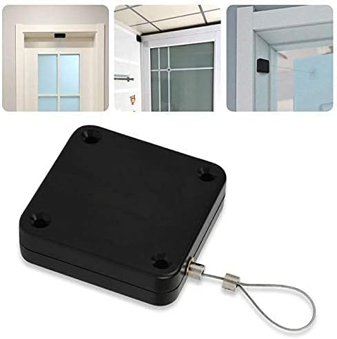 Replex Punch-Free Automatic Sensor Door Closer, Self Closing Door with Steel Wire Drawstring and Easy Installation, Door Closer for Indoor Outdoor (1pcs)
