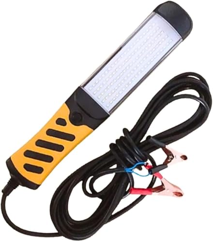 Lanterna de Emergência Automotiva LED para Carros Camping e Falta de Energia 7W 600 Lúmens Cabo 5m com Garras Jacaré