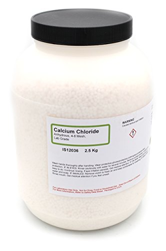 ALDON Innovating Science Calcium Chloride, 2.5kg - Anhydrous - 4-8 Mesh - Laboratory Grade - Excellent for Biochemistry & Chemistry Experiments - The Curated Chemical Collection