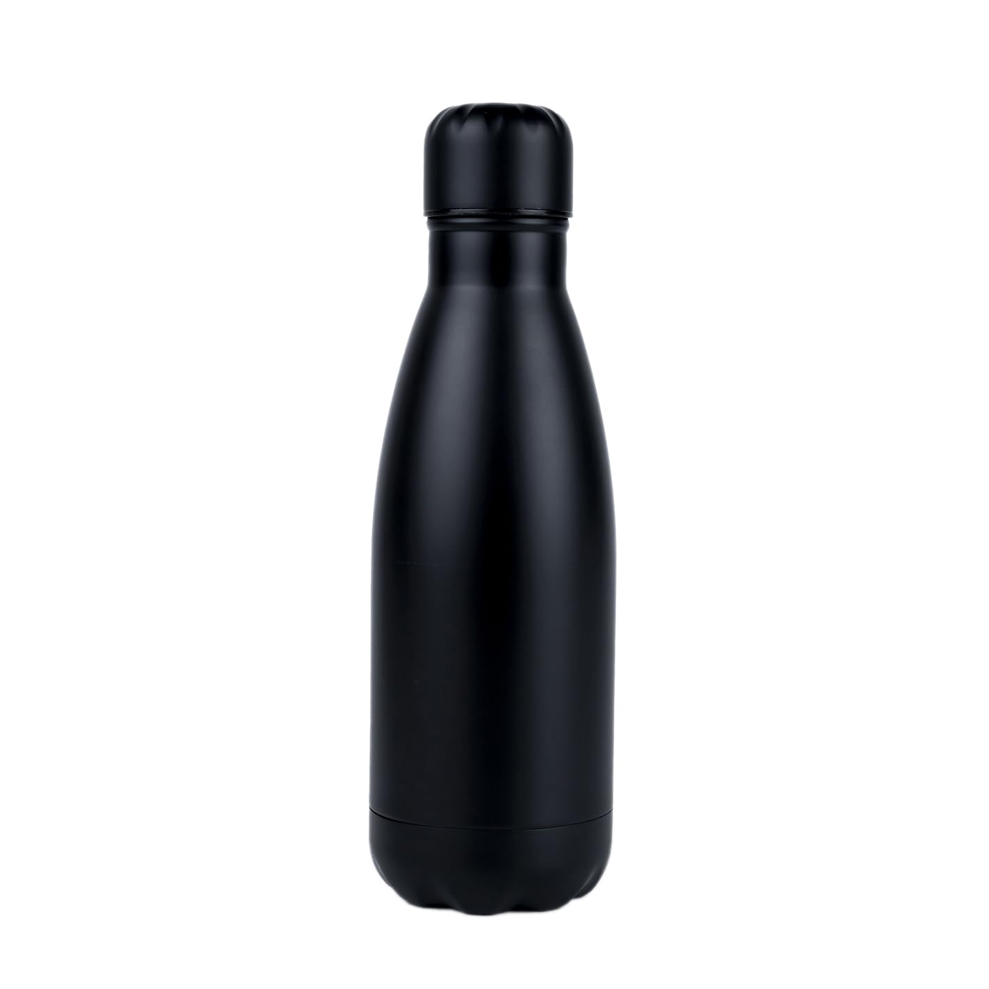 Nessan AB-8170MB-N 350ml Sport Water Bottle Vacuum Insulated Stainless Steel Leak-Proof Double Wall Cola Shape Bottle, Keep Drinks Hot & Cold - Black