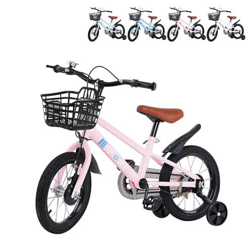 XUANYU Vélo Enfant pour 2 à 8 Ans avec Roues Stabilisatrices, Draisienne Vélos avec Pédales et...