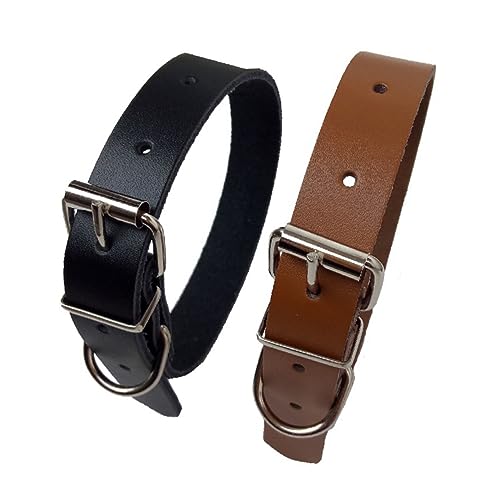 MINAOLULUS Collar de Perro Vaca Mascotas Resistente y Cómodo Marrón Perros Pequeños