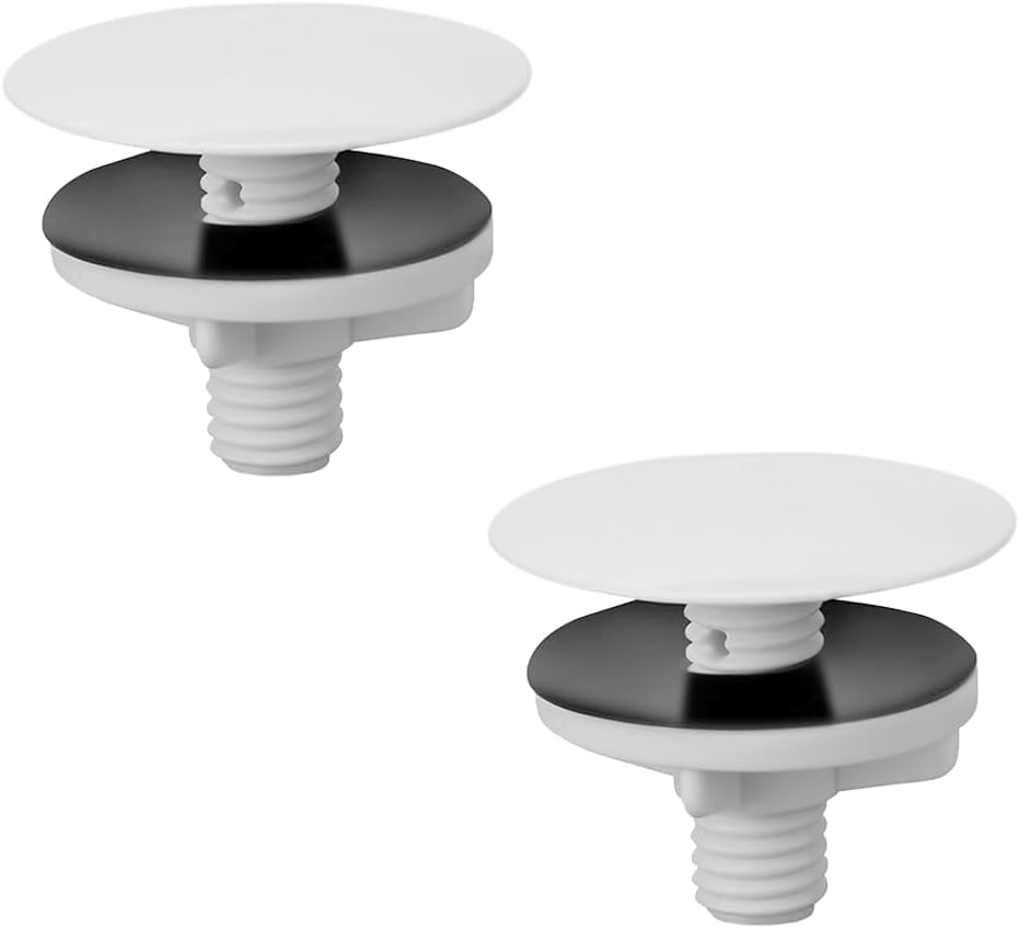 2 PCS Kitchen Sink Hole Covers 2 Inch Kitchen Sink Caps White Faucet Hole Covers Sink Accessories for Kitchen Sink Bathroom Countertop Counter Space Decoration