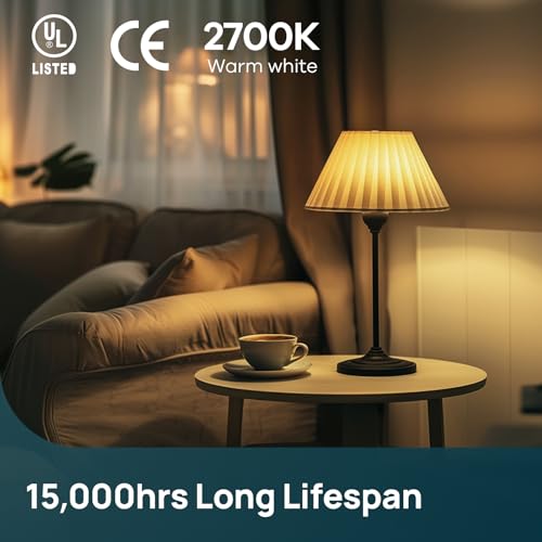 Linkind Bayonet Light Bulb 40w Equivalent,Warm White 2700K, 4.9W 470lm B22d LED Bulbs,G45 Golf Ball Energy Saving Bulbs, Non-Dimmable, 4 Pack - Image 4