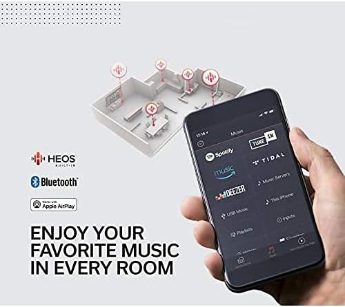 Denon AVR-X1700H 7.2ch 8K Home Theater Receiver with 3D Audio, Voice Control, and HEOS Built-in (Factory Certified Refurbished)