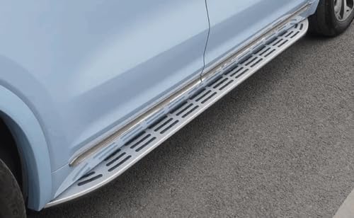 Running Board for Audi Q7 2016-2023 2024 Door Fixed Side Step Pedal Nerf Bar Platform Ptotector 2Pcs(with Brackets)