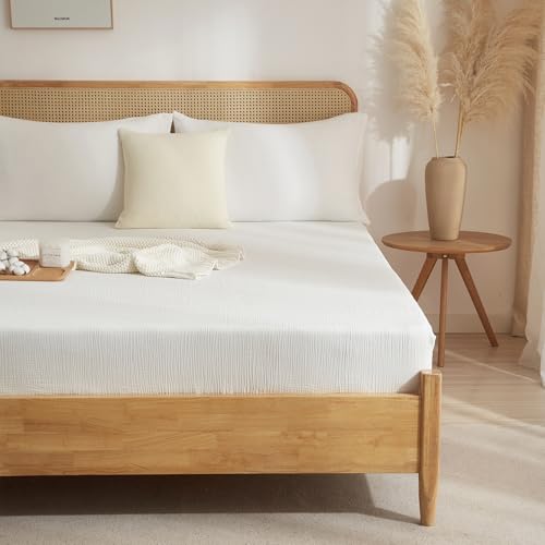 Luofanfei Bambus Lyocell Spannbettlaken 90x200cm Grün Salbeigrün Boxspringbett Frottee Topper Glänzend Bambusfaser Bettlaken Spannbetttuch 90 x 200 Uni Spannbetttücher für Hohe Matratze bis 25-30 cm