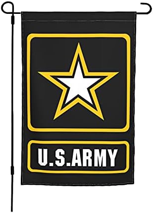 xqqr Us Army Veteran Garden Flag 12 X 18 Inch Double Stitched Vertical Flag for Outdoor Decorative Holiday Decor, White, 12 inx18 in, White-100