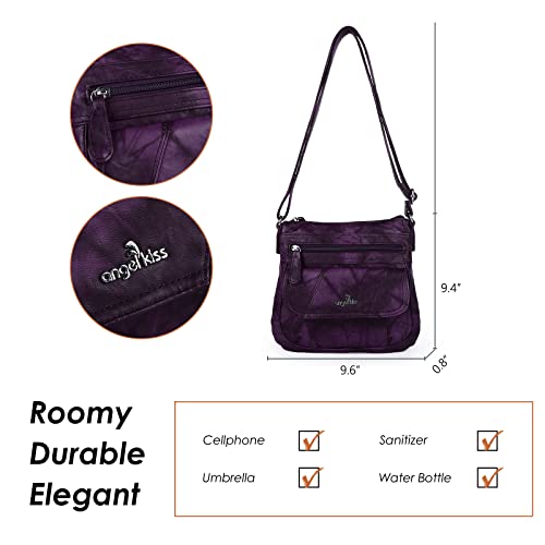 Angel Kiss Crossbody Bags for Women PU Leather Shoulder Handbag Ladies Purses and Handbag with adjustable Strap3