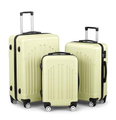 Luggage Set of 3, Hardside Spinner Suitcases with TSA Lock - 20 24 28 inch Lightweight Rolling Travel Case for Carry-on & Checked Baggage - Main Image