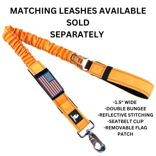 Dog Collar With Control Handle Quick Release Metal Buckle Heavy Duty Military Style 2" Width Nylon With Usa Flag For Handling And Training Large Canine Male Or Female K9 #TOP3