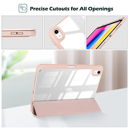 Procase Cover Ipad 11 Generazione A16 11 Pollici 2025/Ipad 10 Generazione 10,9 Pollici 2022,Custodia Con Portapenna Auto Sonno/Veglia -Oro Rosa - 7
