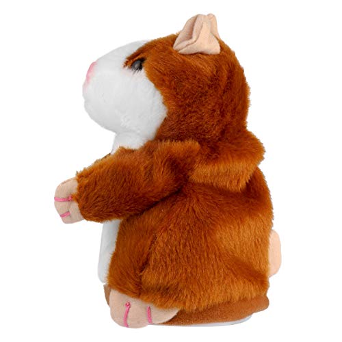 Toyvian Brinquedo de Pelúcia de Hamster Falante Elétrico Mimetismo Brinquedo de Animal de Estimação