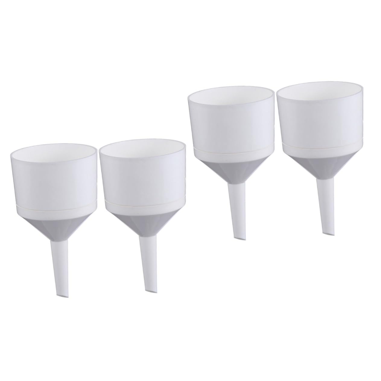 Unomor 2sets Wide Funnel Filter Funnel Labs Prop for Filling Bottles Acid Alkali Resistant 2pcs*2