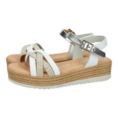 Sandales compensées en cuir Oh! My Sandals 5524, l'artisanat espagnol pour fille
