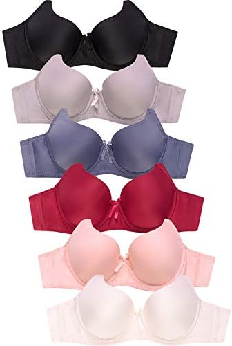 DailyWear Womens Everyday 6 Pack of Bras (36B, 4129P3)