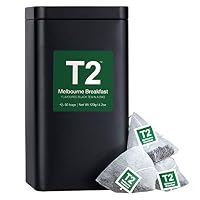 T2 Tea Melbourne Breakfast Black Tea Bags in Tea Caddy, 60-count