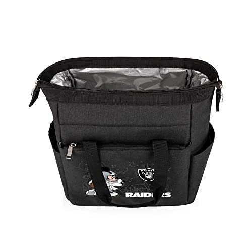 Image of PICNIC TIME NFL Mickey Mouse On The Go Lunch Bag - Soft Cooler Lunch Box - Insulated Lunch Bag, (Black)
