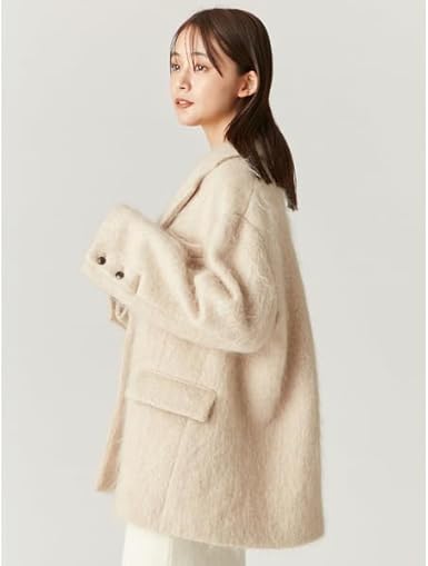 Amazon | [フレイ アイディー] テーラードオーバージャケットコート