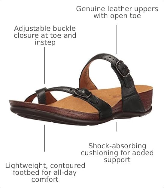 SAS Shelly Adjustable Toe Loop Slide Sandal