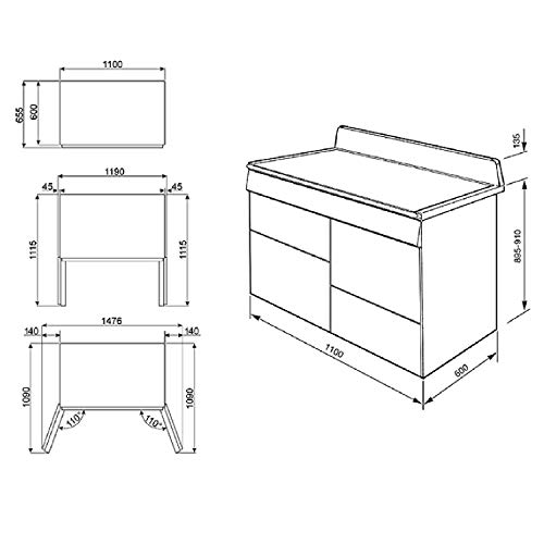 VICTORIA 110cm MIXTE CREME TR4110P1 - vue 10