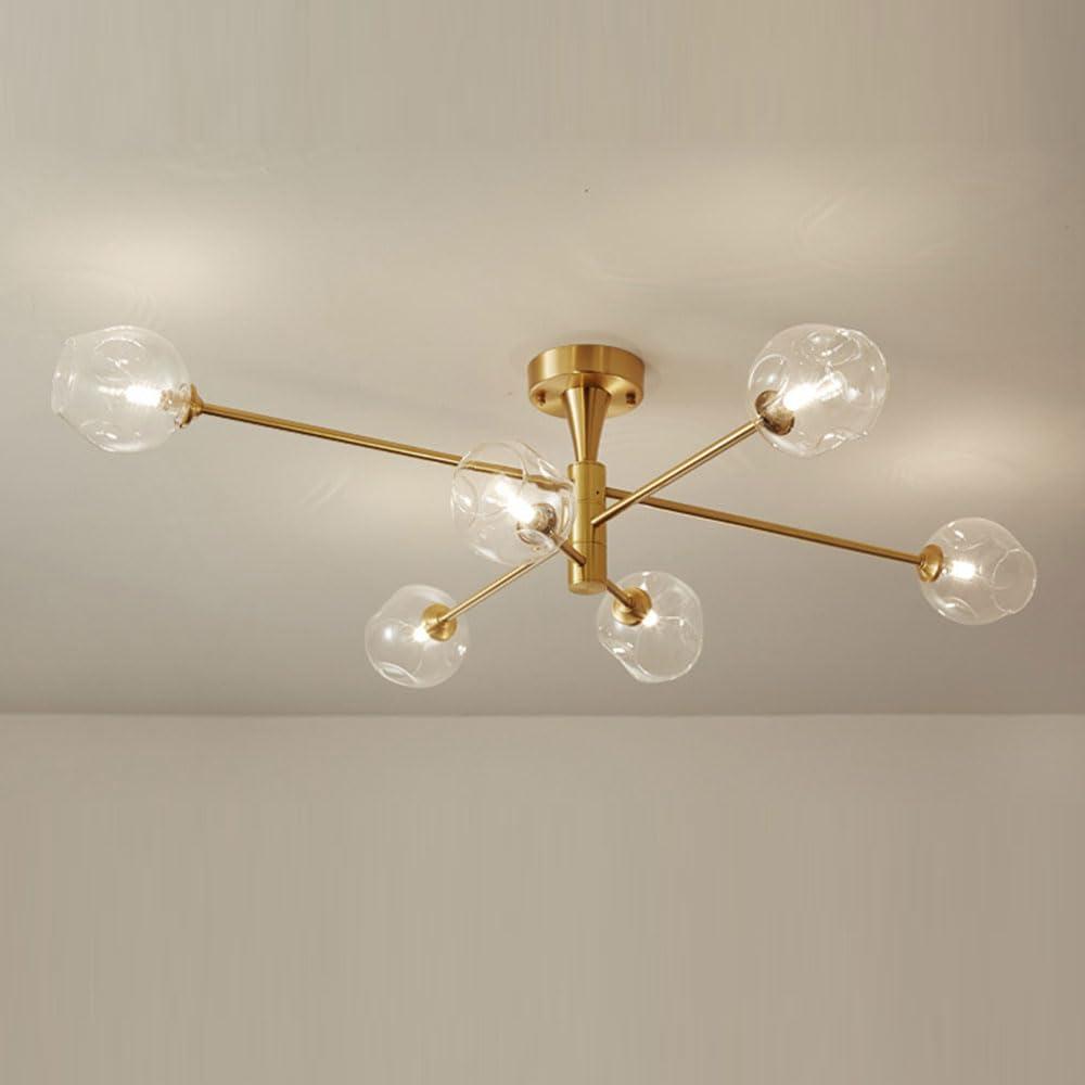 Lampe à suspension en verre chic pour salon et salle à manger