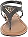 Guess Women's UNALI Sandal, Black 001, 7