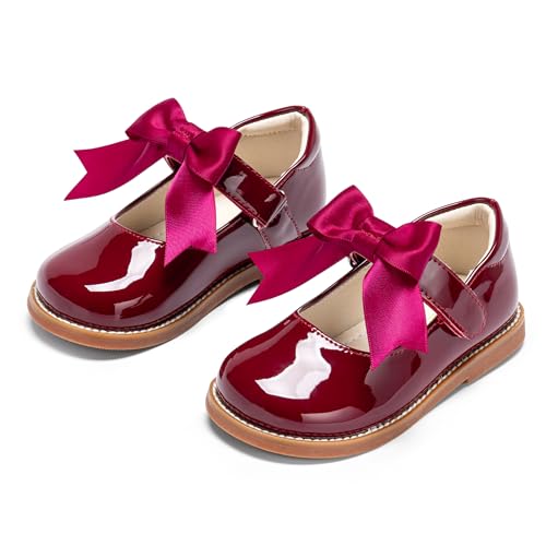 Image of PHIRAMIN Toddler Girl Mary Jane Dress Shoes-Little Girl School Uniform Shoes for Wedding Party
