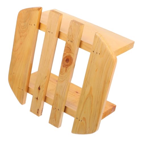 Ciieeo Mini Foot Bath Stool Japanese Style Wooden Bench Bedside Step for High Beds Boys and Girls Step Stool Foldable Stool for Adults