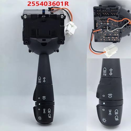Commodo phares Dacia Duster 255403601R avec commande de colonne fluide - 4