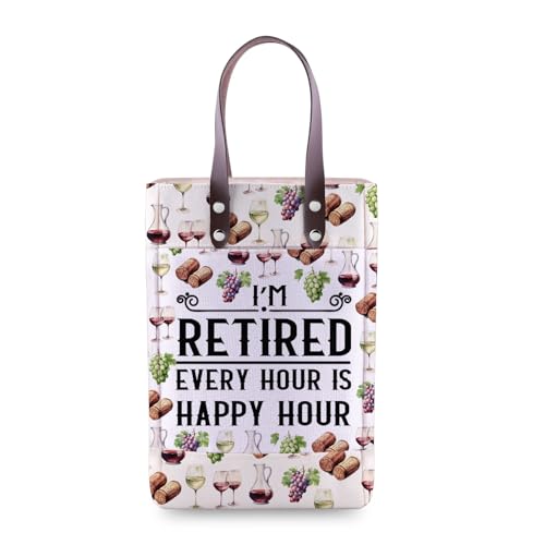 Sac fourre-tout avec inscription I'm Retired idée cadeau retraite humour
