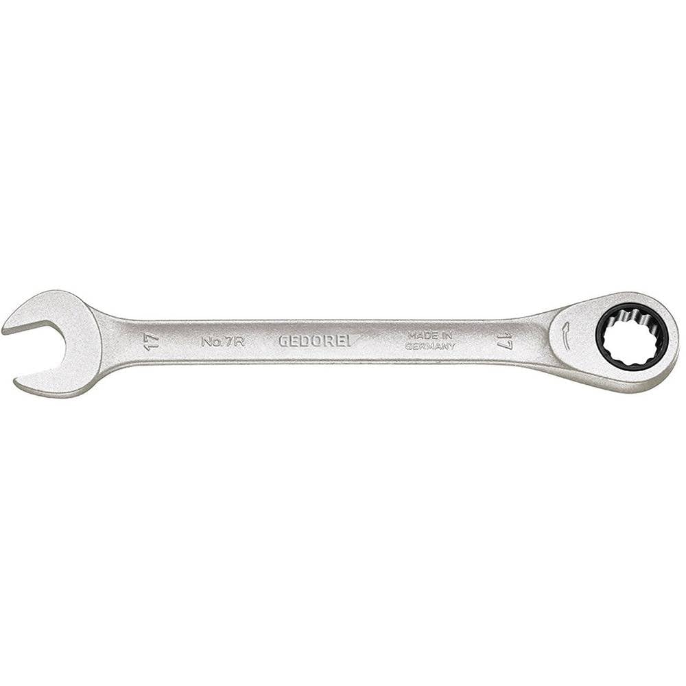 Gedore Clé à fourche avec cliquet, Taille 11 mm, Plate, 12 pans, Profil UD, Clé, 7 R 11