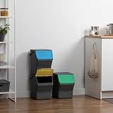 TATAY Praktyczny 3 Koszy do Segregacji Easy Waste 20 L, 35x27x36 cm